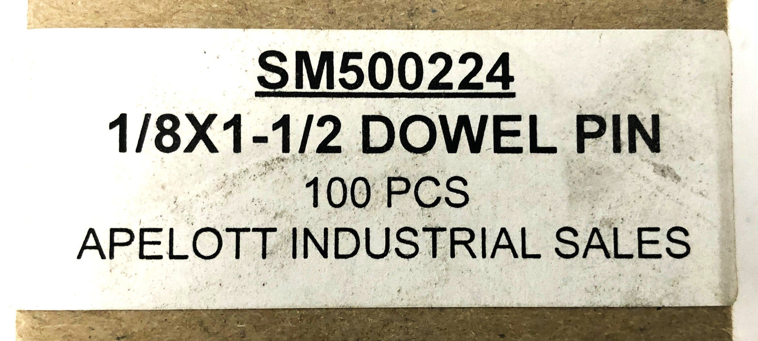Apelott Pull Dowel Pin 1/8x1-1/2 [Lot of 80] NOS