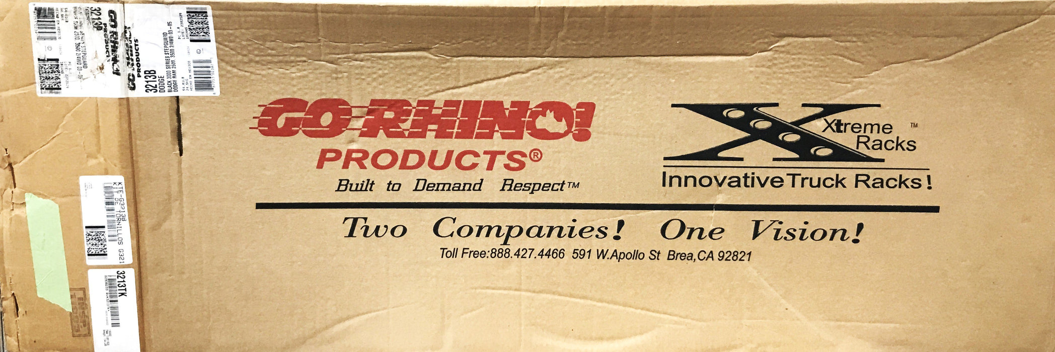 Go Rhino 3000 Series Center Grille Powder Black Step Guard K3213B NOS
