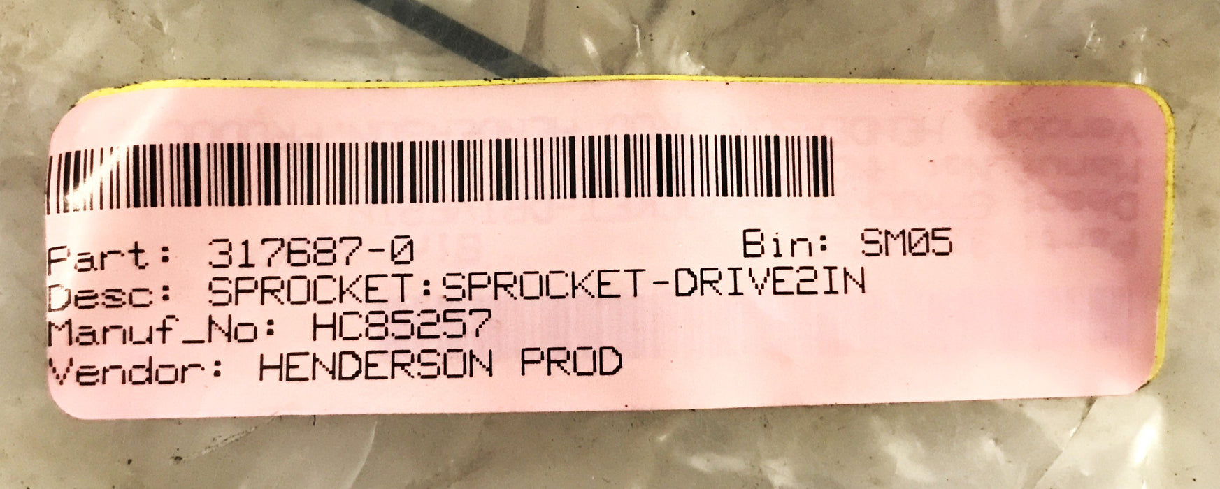 Unbranded 9-Tooth Hub Roller Sprocket Gear 85257 NOS