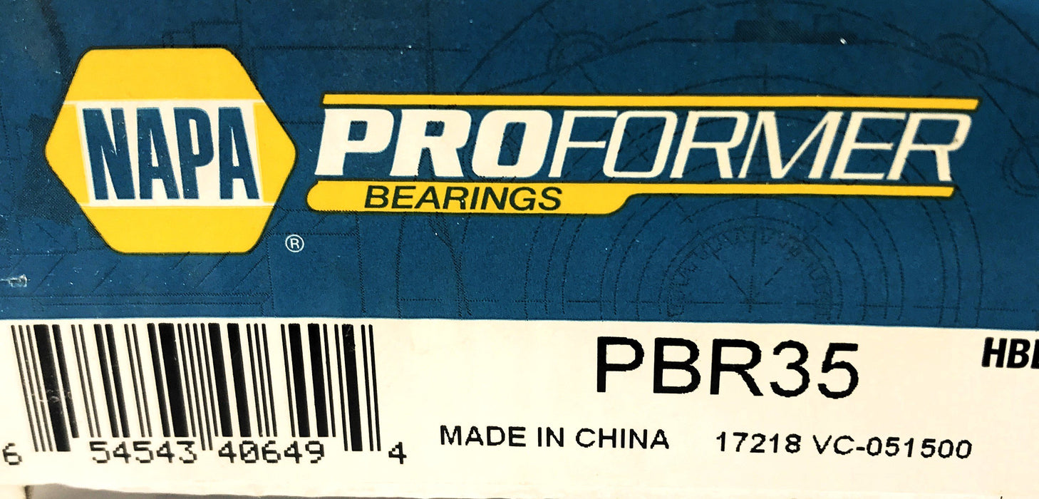 Napa Tapered Roller Bearing Cup & Cone PBR35 [Lot of 2] NOS