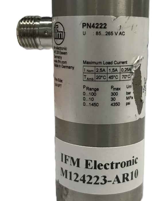 IFM 12M Threaded Electric Pressure Sensor PN4223 NOS