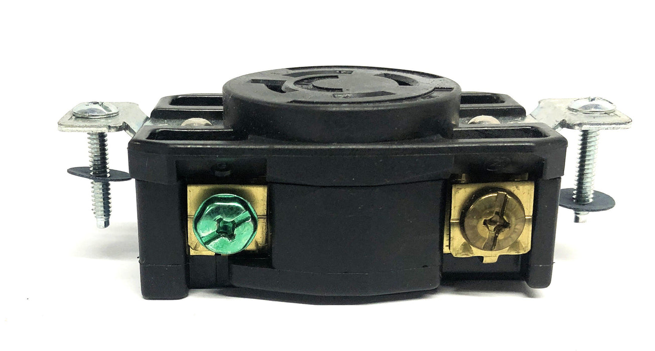 Arrow Hart Hart-Lock Black Single Receptacle CWL1620R (L16-20R) NOS