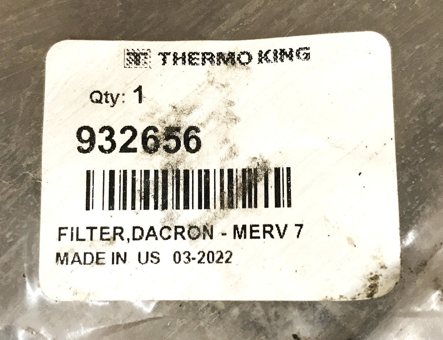 Thermo King 47 inch x 21 inch Bus Air Filter Pad 932656 NOS