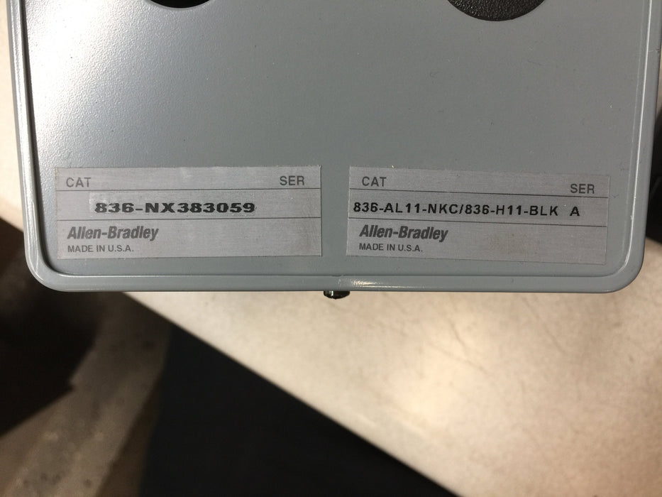 Allen-Bradley Pressure Control Device Enclosure Only 836-NX383059 USED