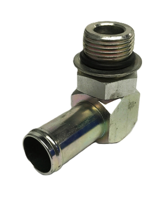 Mack 90-degree 7/8 Push-on to 1-1/6 inch Threaded Bead Fitting NOS