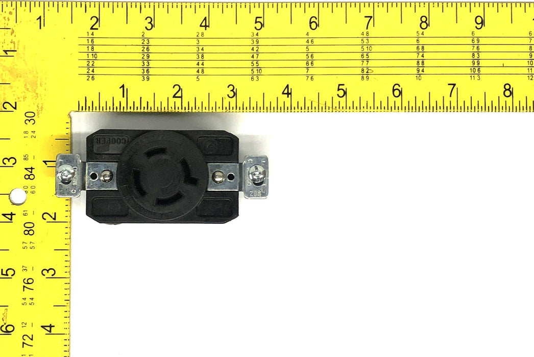 Arrow Hart Hart-Lock Black Single Receptacle CWL1620R (L16-20R) NOS