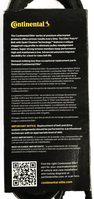 Continental Elite Serpentine V-Belt 4060658 [Lot of 2] NOS