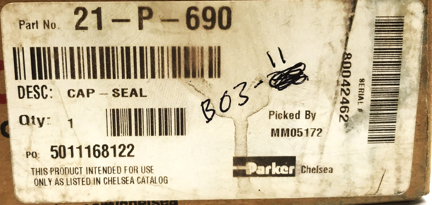 Chelsea Parker Cap Seal 21-P-690 USED