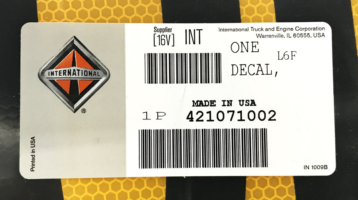 International/3M 36 inch x 9-1/4 inch "School Bus" Decal NOS