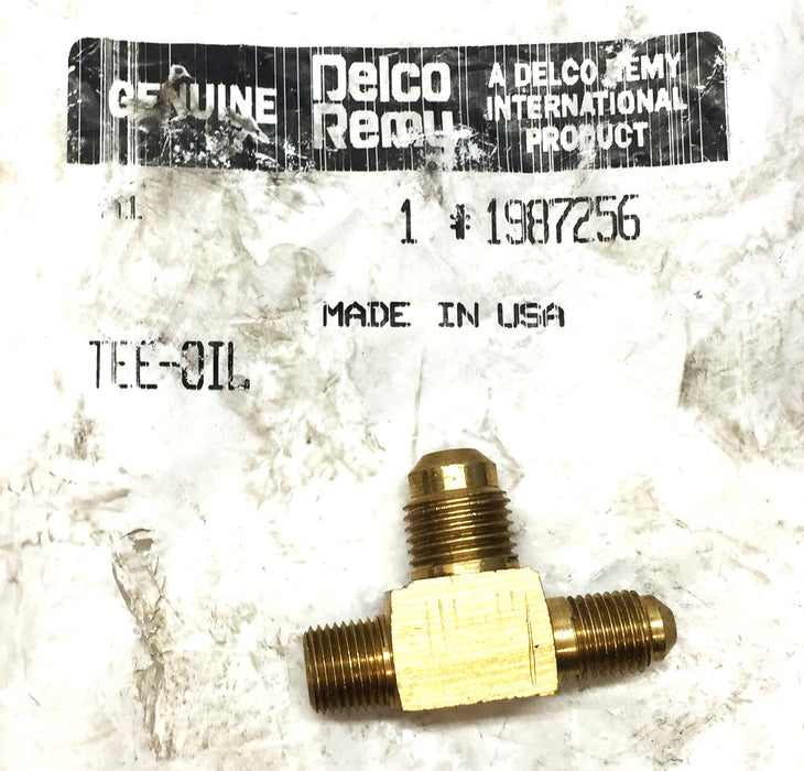 Delco Remy Tee Oil Line Connector 1987256 NOS
