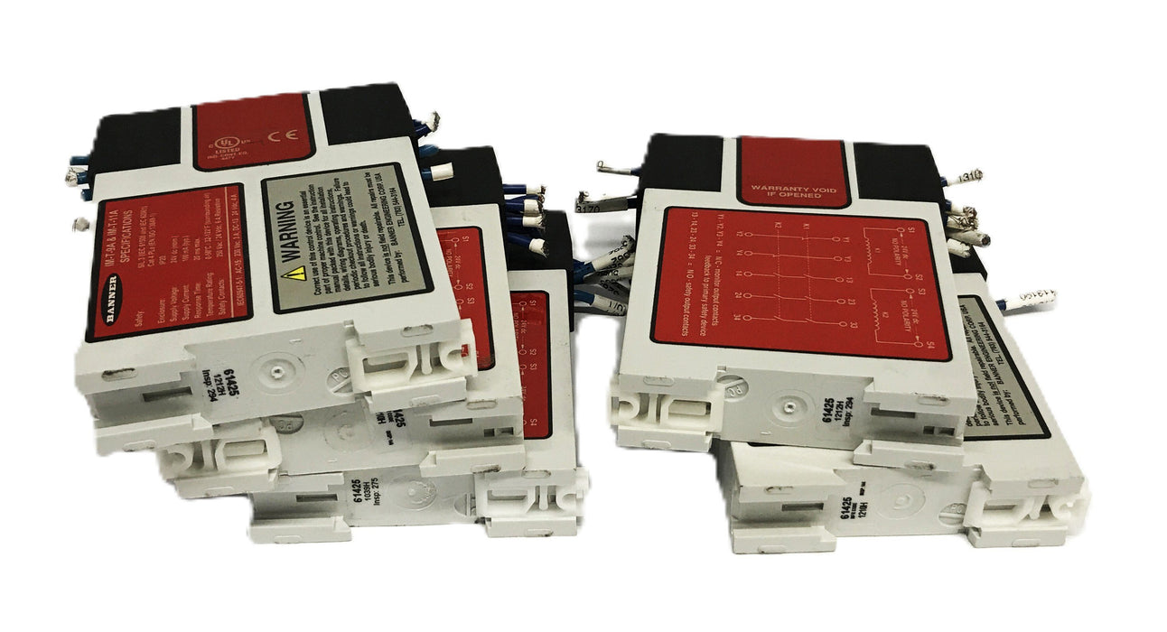 Banner Safety Relay Module 61425-IM-T-9A [Lot of 5] USED