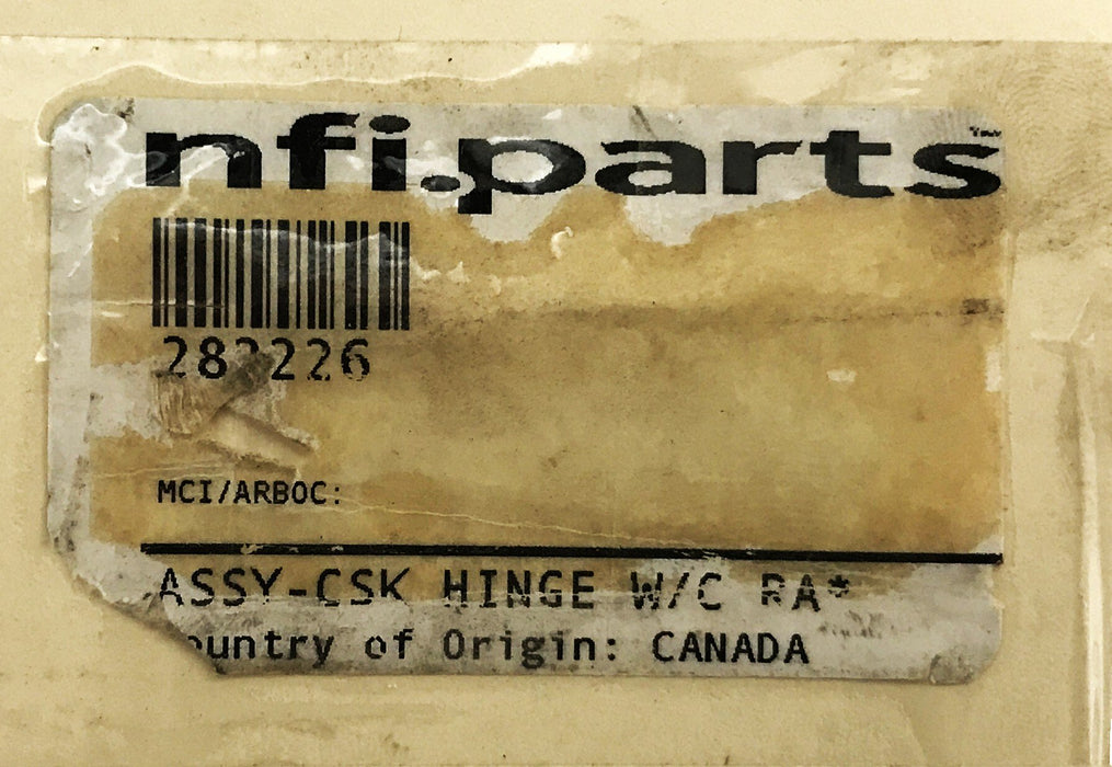 NFI 29 inch x 4 inch Countersunk Hinge Assembly 282226 NOS