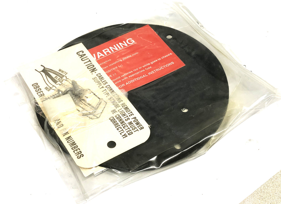 Whelen Red Dome-Profile Permanent Mount Strobe Light Head "F Head" NOS - GTS SPECIAL