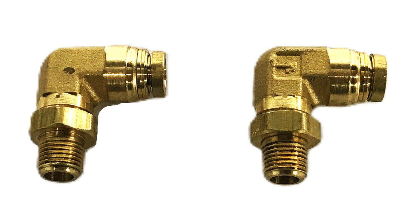 Parker Brass 90-Delgree Fitting 169PMT-4-2 [Lot of 2] NOS