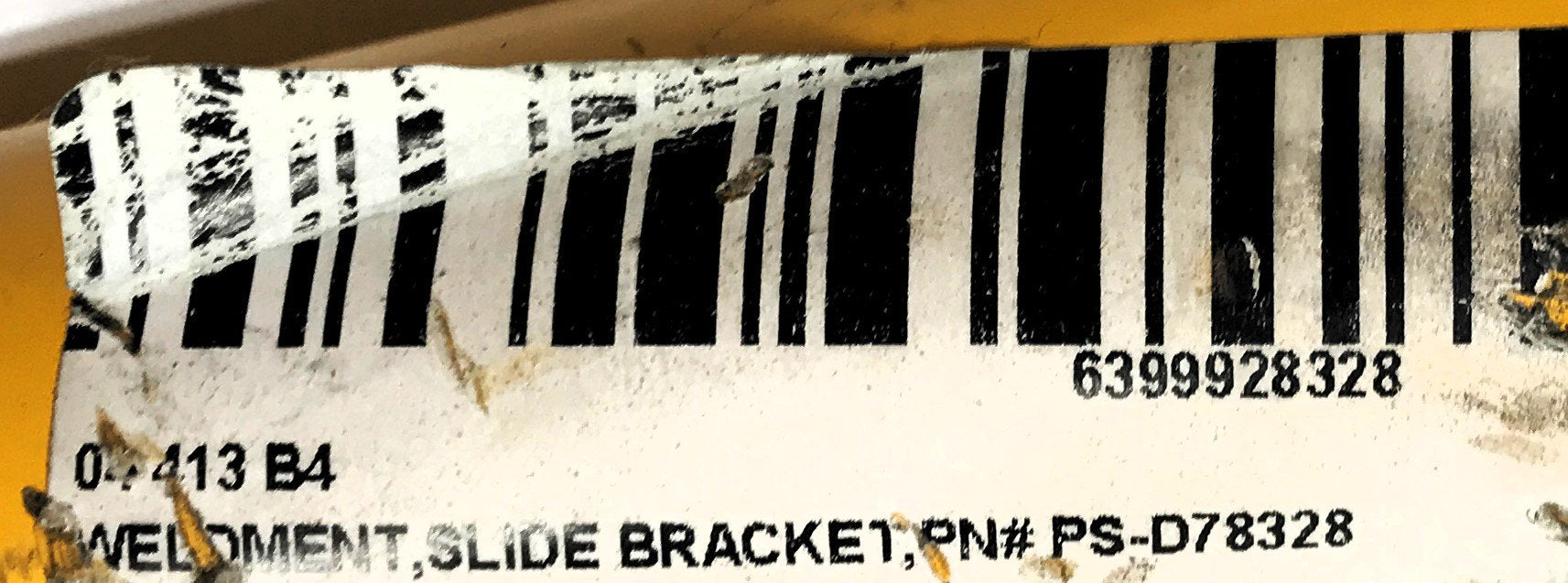 Unbranded Weldment Slide Bracket PS-D78328 NOS