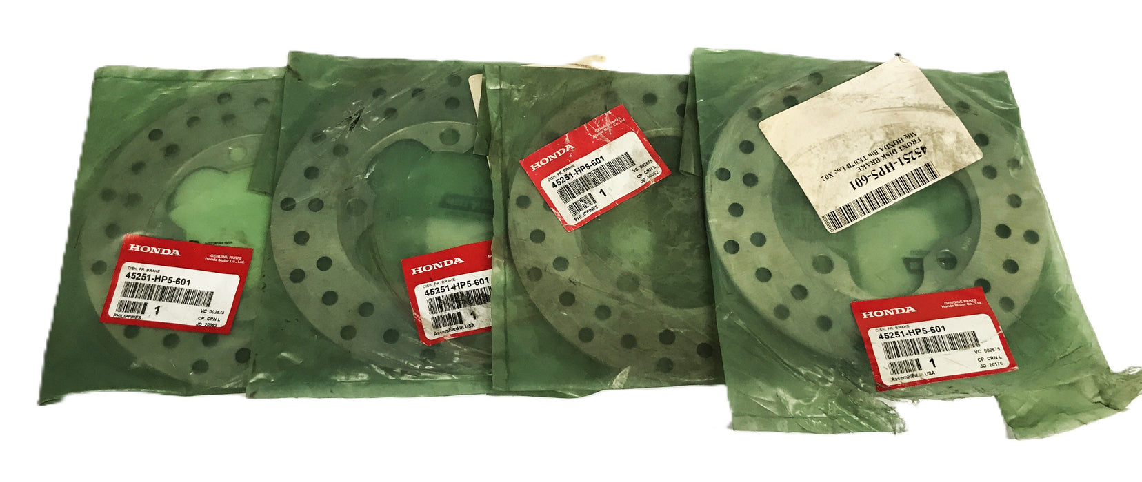 Honda Front Brake Disc Rotor 45251-HP5-601 [Lot of 4] NOS