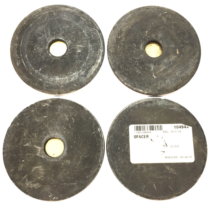 Unbranded 4" O.D x 1/4" Thick x 3/4" Bore Flat Steel Round Spacer [Lot of 4] NOS