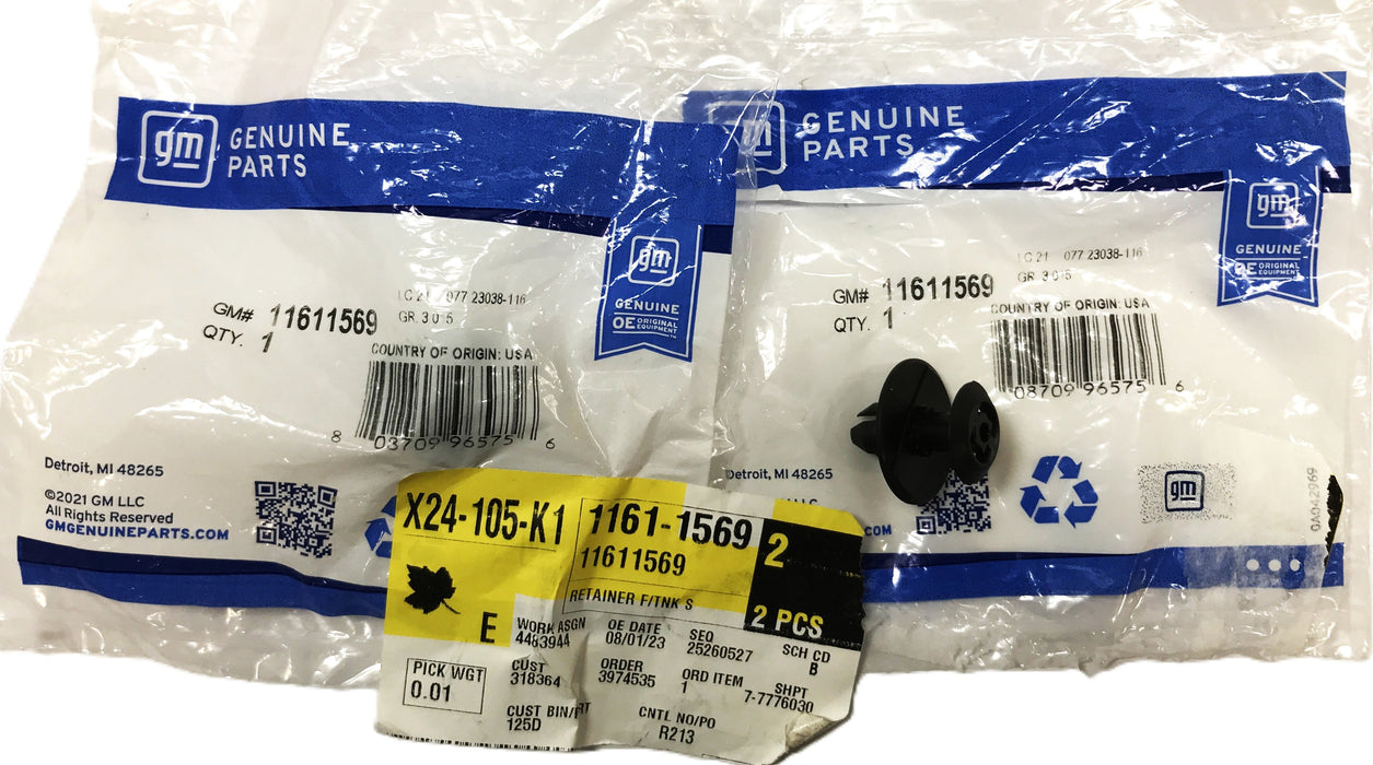 GM Fuel Multi-Purpose Retainer 11611569 [Lot of 2] NOS