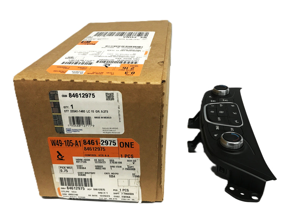 GM A/C Heater Climate Control Panel 84612975 NOS