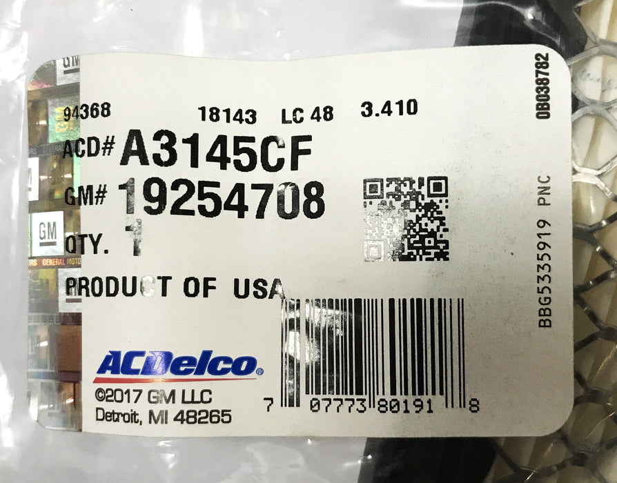 ACDelco Engine Air Filter A3145CF [Lot of 2] NOS