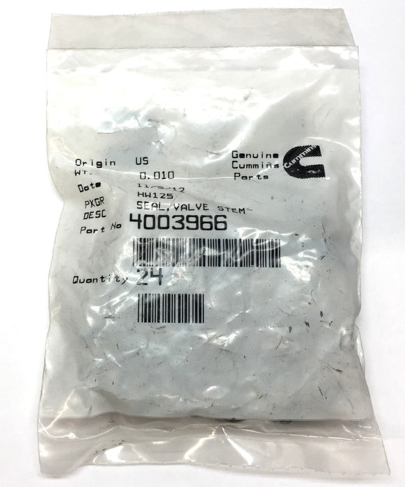 Cummins Valve Stem Seal Pack 4003966 (24pcs) NOS