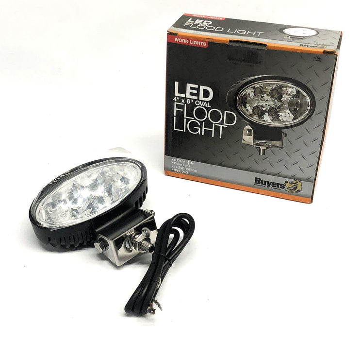Buyers 4x6 Inch Oval LED Flood Light 1492113 NOS