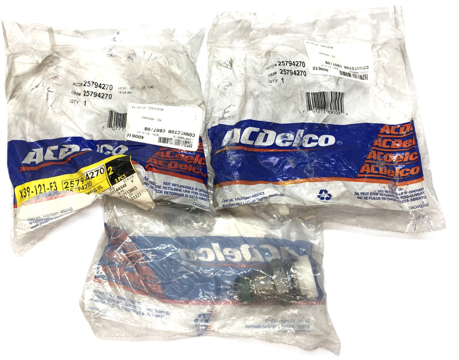 ACDelco Engine Oil Cooler Line Connector 25794270 [Lot of 3] NOS