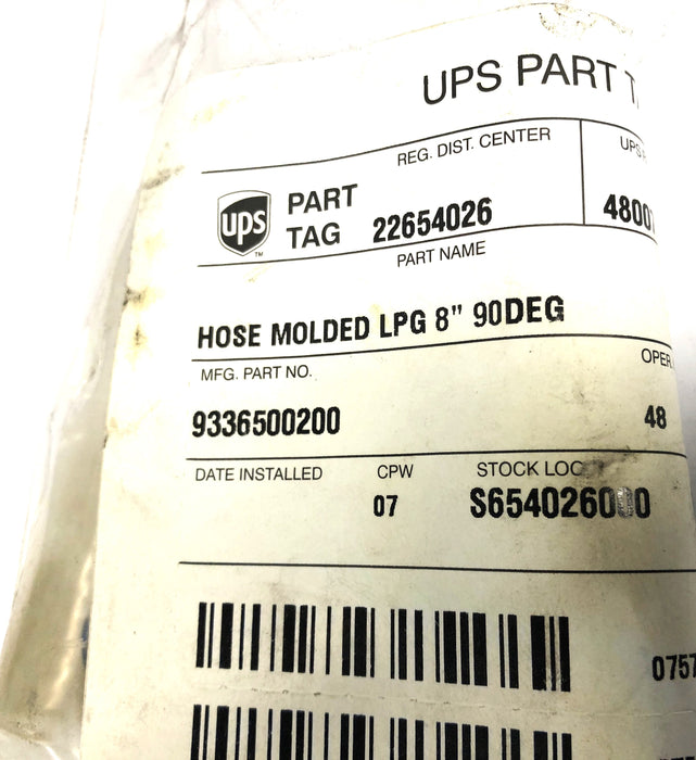 Unbranded Molded 90DEG 8 Inch Hose For CAT 93365-00200 NOS
