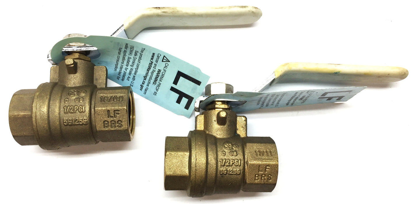 Apollo 1/2"Brass Ball Valve 94ALF-103-01A [Lot of 2] NOS