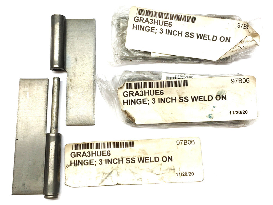 Unbranded 3" Weld-On Lift-Off Hinge Gra3hue6 [Lot of 3] NOS