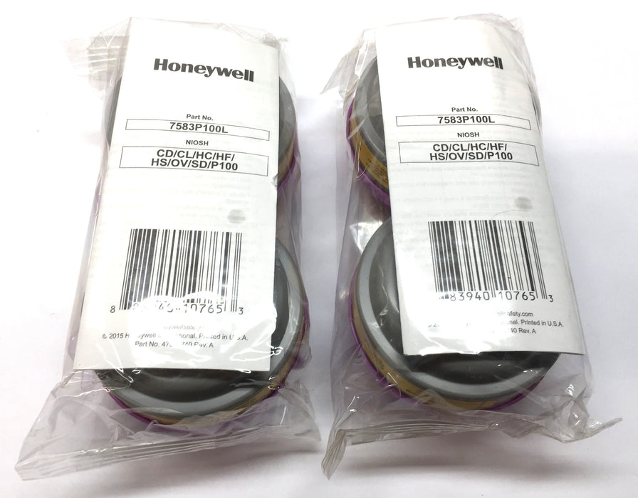 Honeywell Cartridge Respirator Pack 7583P100L (2pcs) [Lot of 2] NOS