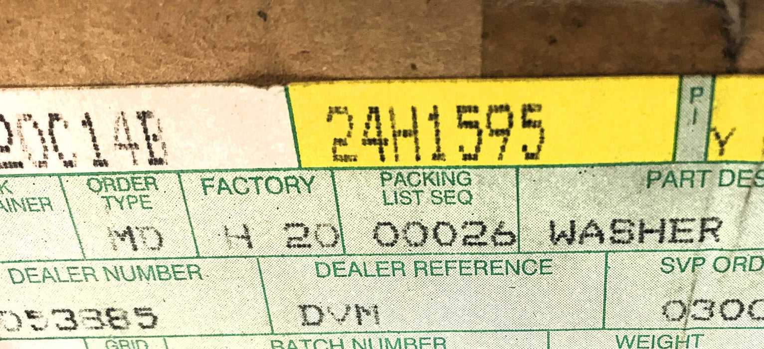 John Deere Box of 3 Washer 24H1595 NOS