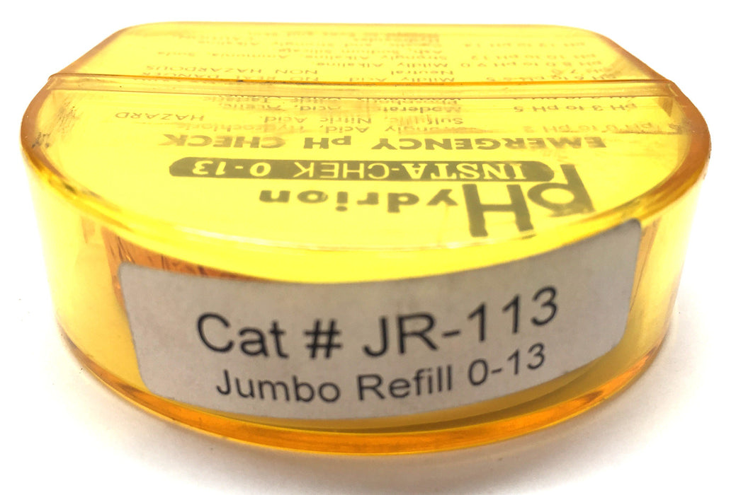 pHydrion Insta-Chek 0-13 Jumbo pH Test Paper Refill JR-113 NOS