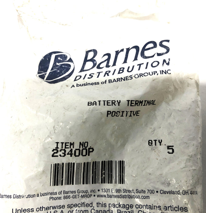 Barnes Distribution Positive Battery Terminal 23400P [Lot of 4] NOS