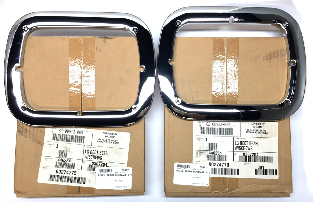 KD Lamp Rectangular Bezel w/Screws 82-00913-000 [Lot of 2] NOS