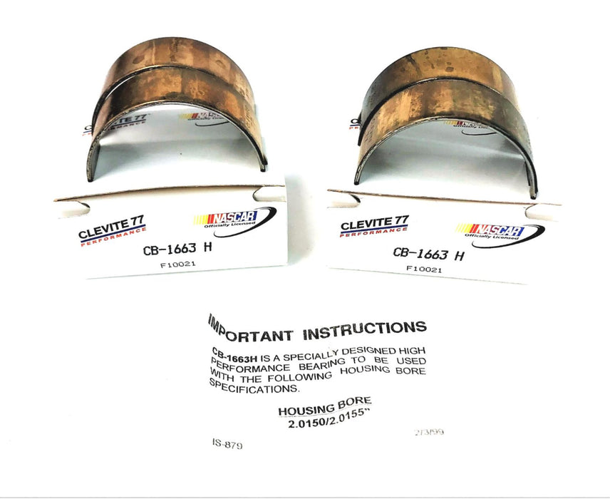 CLEVITE 77 ENGINE CONNECTING ROD BEARING PAIR CB-1663H [LOT OF 2] NOS