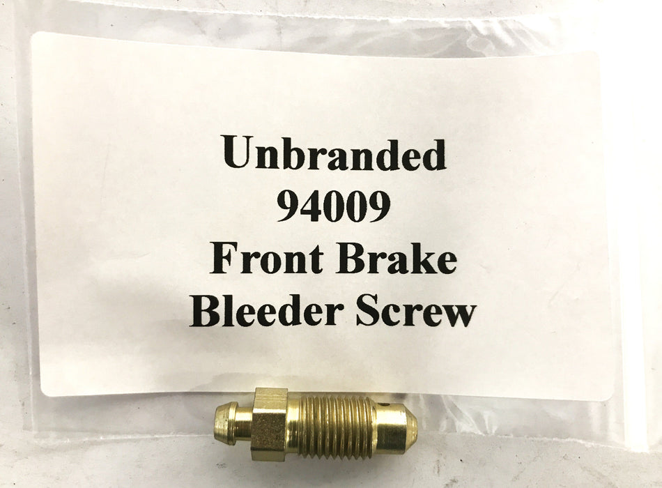 Unbranded Steel Zinc Front Brake Bleeder Screw 94009 [Lot of 12] NOS