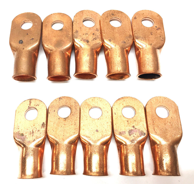 Unbranded 5/16" Copper Battery 2/0 Ga. Lug ECBP318 [Lot of 10] NOS