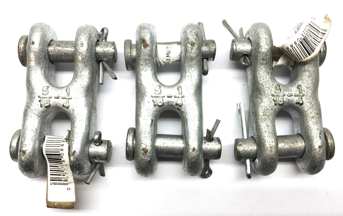 Peerless 5/16" - 1/4" Double-Ended Clevis Link 8027235 [Lot of 3] NOS