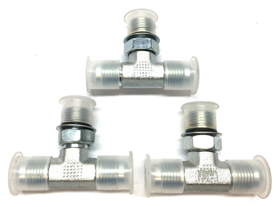 Gates 9/16-18 x #6 Tee Fitting G60350-0606 [Lot of 3] NOS