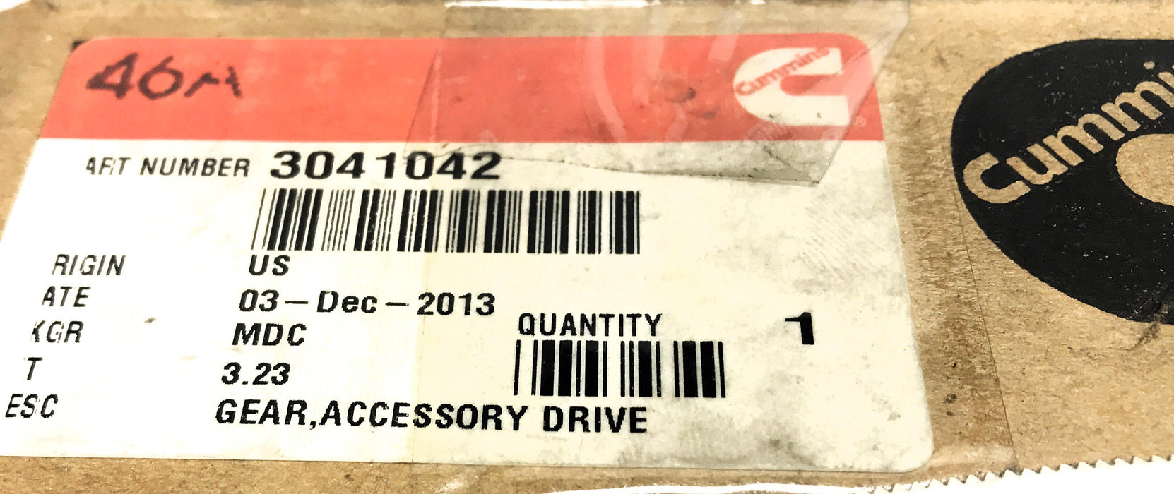 Cummins Accessory Drive Gear 3041042 NOS