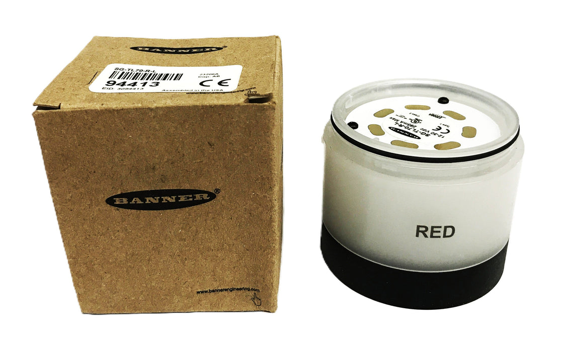 Banner Red Indicator Light SG-TL70-R-L NOS