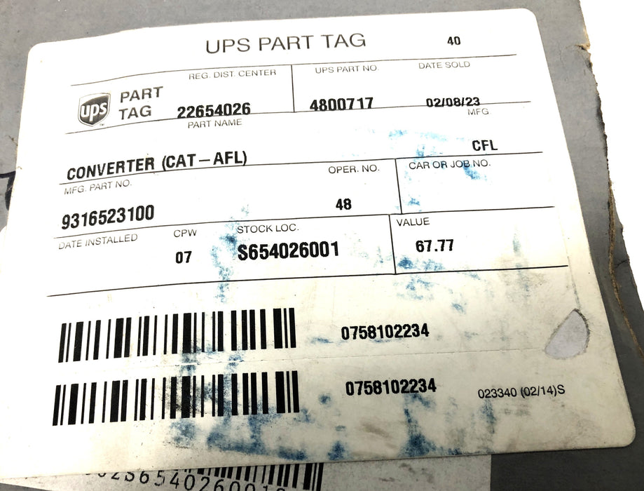 CAT/IMPCO Forklift Converter 9316523100 NOS