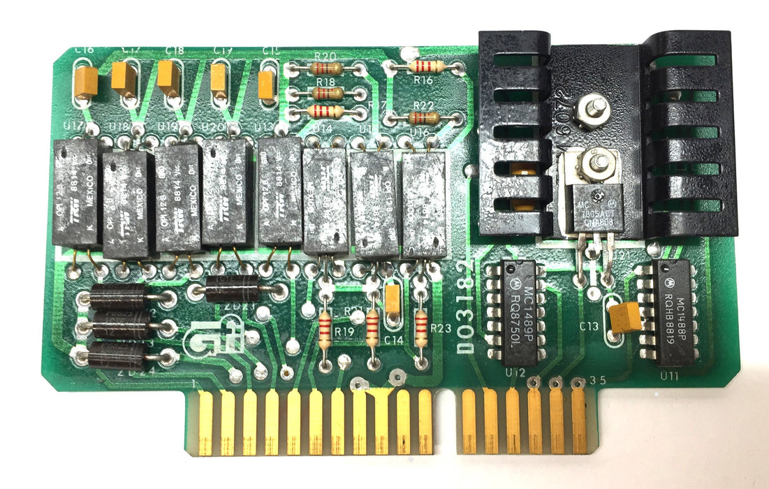 The Janek Corp. Printed Circuit Board D03182 USED