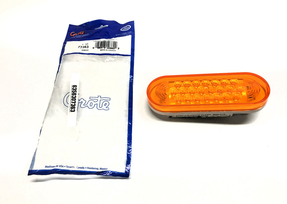 Grote Amber LED Strobe Light 77363 NOS