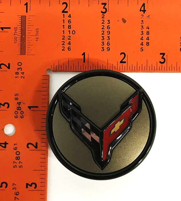 GM Bronzed Cropped Flags Center Wheel Cap 84384896 NOS
