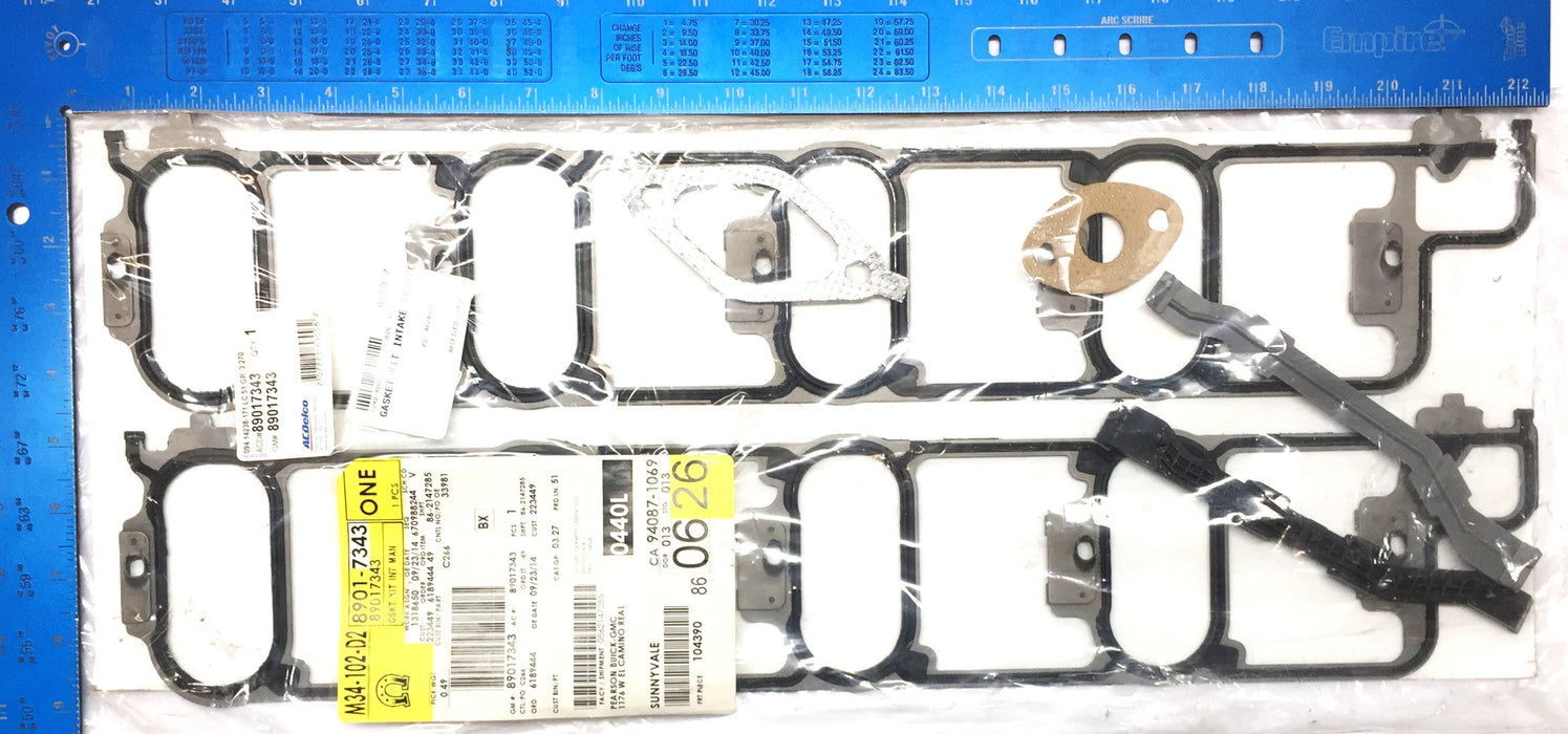 ACDelco Intake Manifold Gasket Kit 89017343 NOS