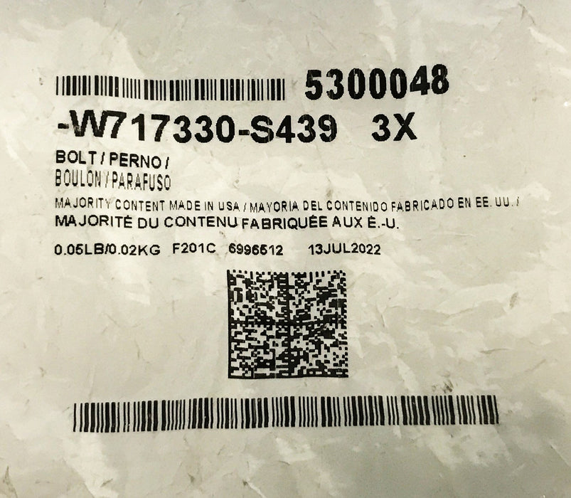Ford Clutch Plate Bolt W717330-S439 [Lot of 3] NOS