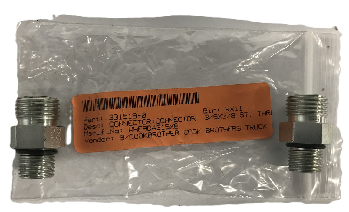 Eaton Weatherhead 3/8 inch Connector 4315X6 [Lot of 2] NOS