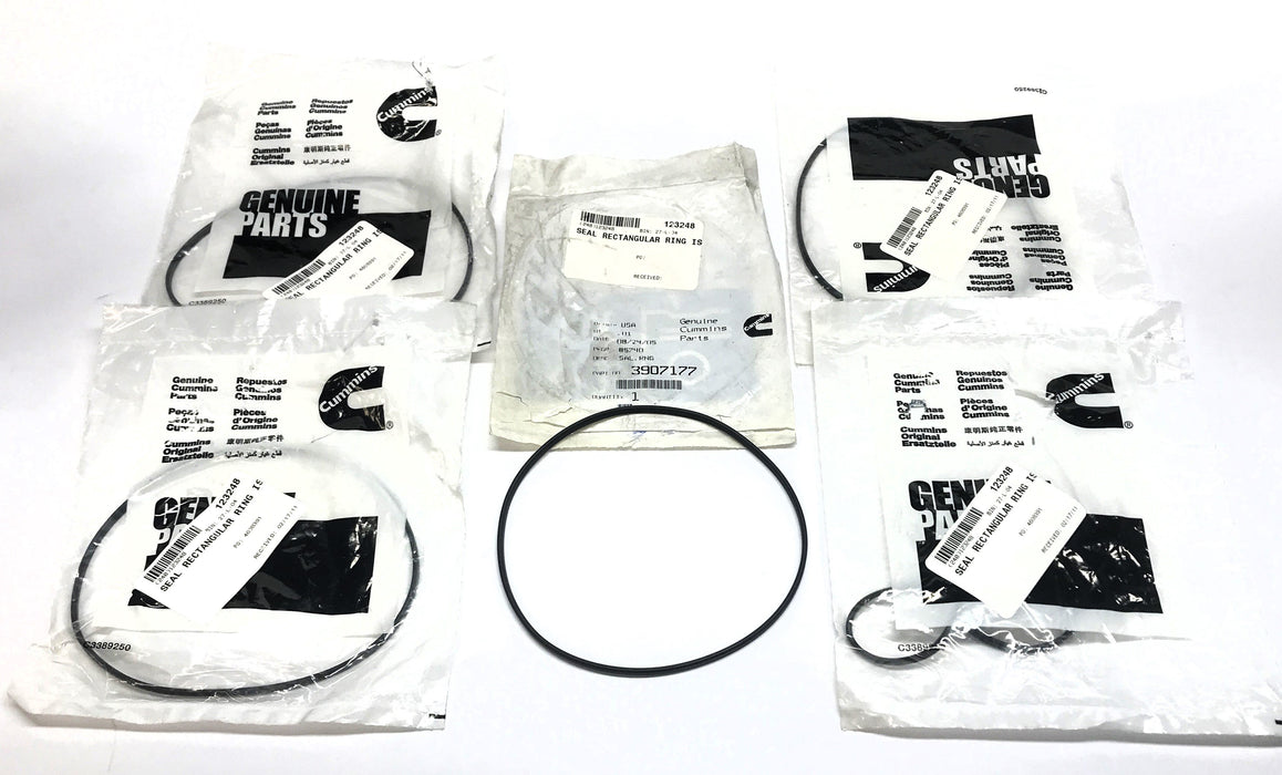 Cummins Rectangular Ring Seal 3907177 [Lot of 5] NOS